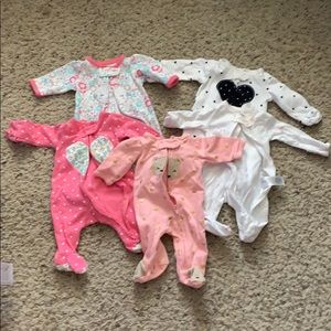 5 preemie Carter’s sleepers